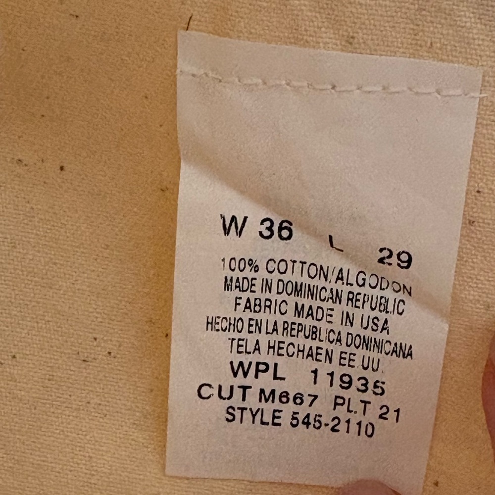 NWT vintage Bic Mac workwear cream overalls 
men’s size 36 x 29 - Picture 8 of 9